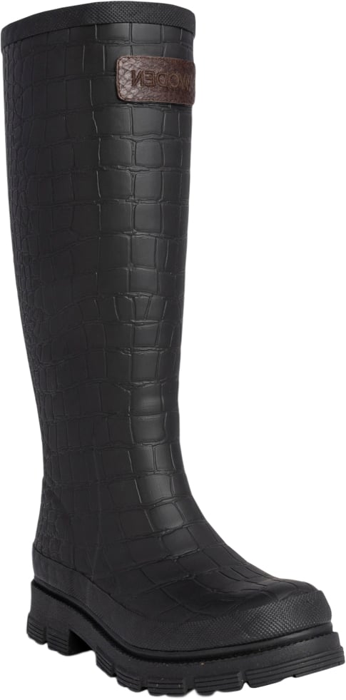 Se Woden Le Croco Waterproof Kvinde 020 Gummistøvler Str 39 - Bomuld hos Magasin ved Magasin