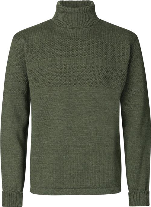 Mads Nørgaard - Copenhagen Wool Klemens Knit Mand Tarmac Turtlenecks Str XL - Uld hos Magasin