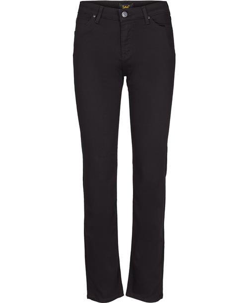 Lee Marion Straight Black Rinse Jeans Kvinde Sort Straight Jeans Straight Fit Str 32/33 - Bomuld hos Magasin