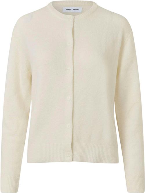 Samsøe Samsøe Nor Short Cardigan 7355 Kvinde Clear Cream Cardigans Str XL - hos Magasin