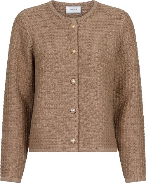 Neo Noir Limone Knit Jacket Kvinde Taupe Overgangsjakker Str 44 - hos Magasin