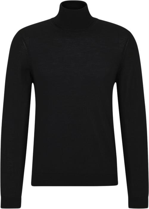 Se BOSS Boss Men Business Leisure Knitwear Mand Sort Turtlenecks Str S - hos Magasin ved Magasin