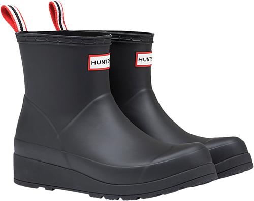 Se Hunter Original Play Boot Short Kvinde Black Gummistøvler Str 42 - Polyester hos Magasin ved Magasin