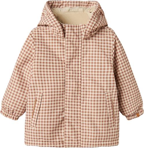 Lil' Atelier Nmflasnow10 Jacket AOP 1FO LIL Str 98 Piger - Sandshell Vinterjakker hos Magasin