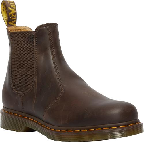 Se Dr. Martens 2976 Ys Dark Brown Crazy Horse Mand Dark Brown Chelsea Boots Str 43 - hos Magasin ved Magasin