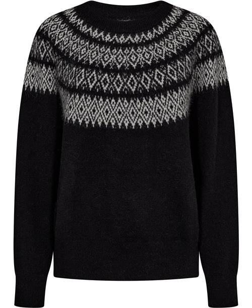 Se Magasin du Nord Collection Magasin Cindi 2 RWS Wool Kvinde Black Sweaters Str L Uld ved Magasin