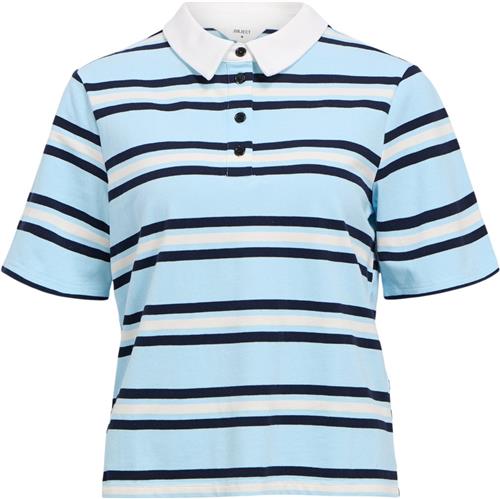 Object Objnana SS RE Polo TOP OTT 13 Kvinde Kentucky Blue/sky Captain-white Toppe Str S - hos Magasin