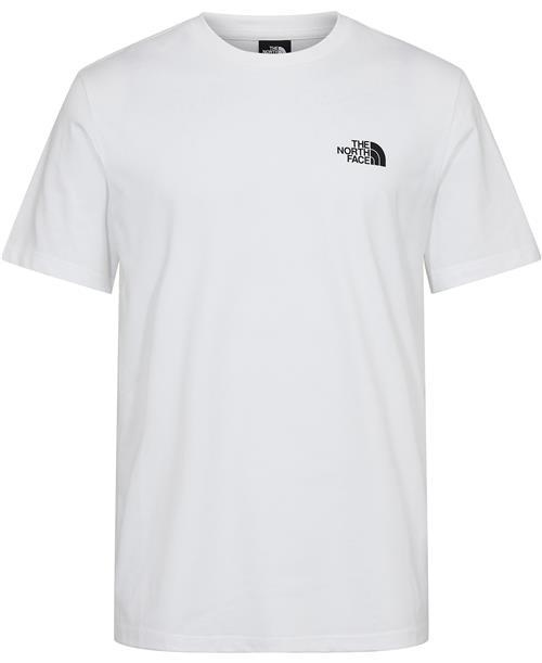 Se The North Face M S/S Simple Dome TEE TNF White Mand Hvid Kortærmede T-shirts Str L - hos Magasin ved Magasin