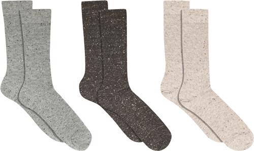 mpWoman Betty Socks 3-pack Ankelstrømper Str 37/39 - Viskose hos Magasin