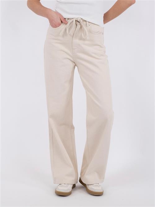 Neo Noir Muran Pants Kvinde Ivory Bukser Med Lige Ben Str 42 - Denim hos Magasin