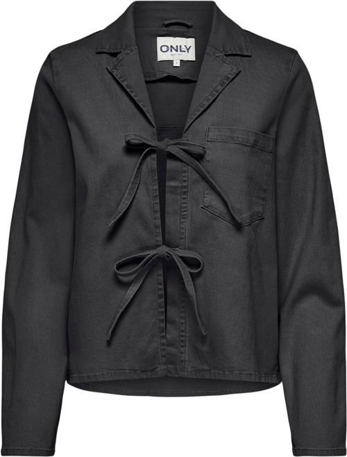 Se ONLY Onllola L/S TIE Shirt CC PNT Kvinde Phantom Langærmede Skjorter Loose Fit Str XS - hos Magasin ved Magasin