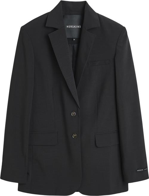 HERSKIND Mercy Blazer Kvinde Navy Grey Blazere Str 36 - Polyester hos Magasin