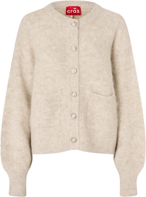 Cras Steviecras Cardigan Kvinde Champagne Cardigans Str 38 - hos Magasin