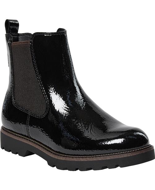 Tamaris 125433-43 Kvinde Black Patent Chelsea Boots Str 41 - hos Magasin