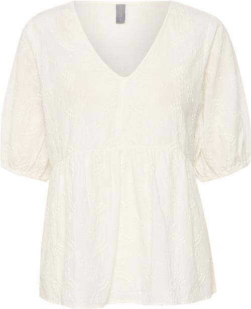 Se Culture Cueve Blouse Kvinde Spring Gardenia Kortærmede Bluser Str XL - hos Magasin ved Magasin