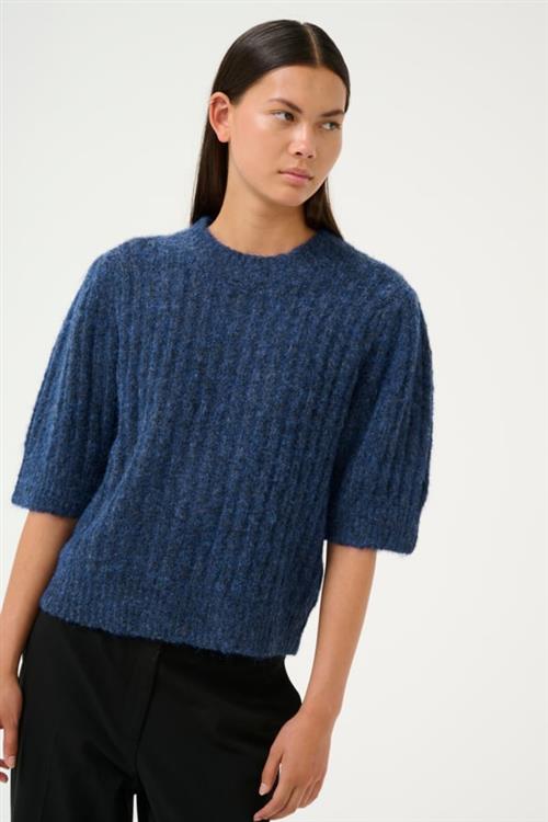 Se Karen by Simonsen Kbroma Pullover Kvinde Black Iris Sweaters Str XS - hos Magasin ved Magasin