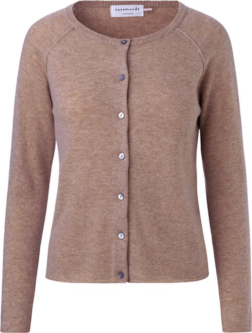 Rosemunde Wool & Cashmere Cardigan Kvinde Brown Grey Mel Cardigans Str L Cashmere - hos Magasin