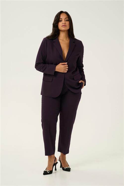 Se Kaffe Curve Kcsakira Blazer Kvinde Dawn Purple Blazere Str 50 - hos Magasin ved Magasin