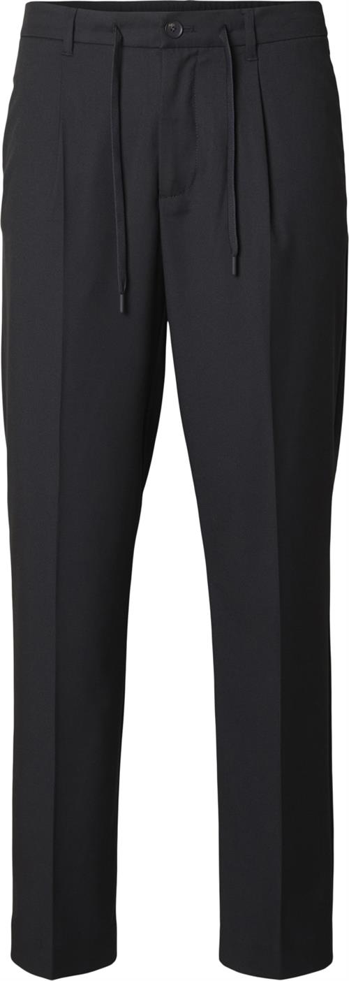 Se Selected Homme Slh190reg Tapered Leroy Pleat Pant Mand Sort Chinos Str XL - hos Magasin ved Magasin