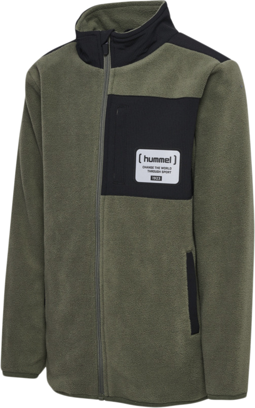 Hummel Hmldare Fleece Jacket Str 9 år / 134 cm - Army Sweatshirts hos Magasin