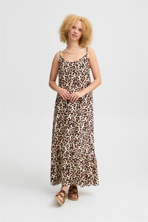 Sorbet Sballissa Strap Dress Kvinde Animal Maxi Kjoler Str S/M - hos Magasin