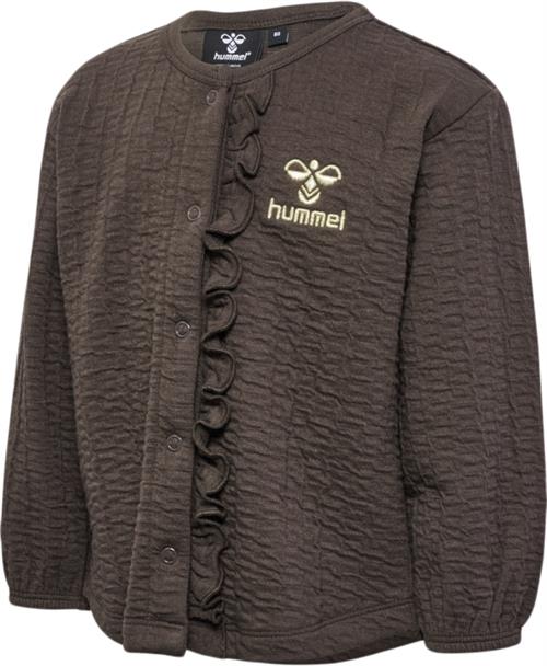 Hummel Hmlissa Sweat Jacket Str 12-18 mdr / 86 cm - Chocolate Brown Sweatshirts hos Magasin