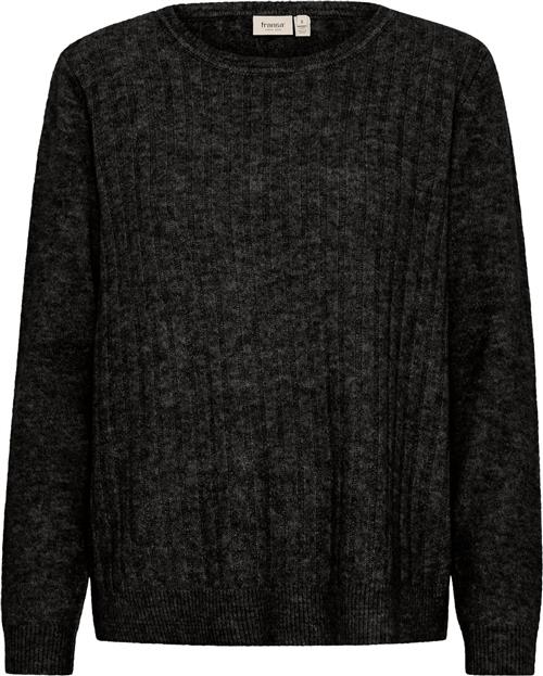 Se Fransa Frsanny PU 5 Kvinde Charcoal Melange Sweaters Regular Fit Str L - hos Magasin ved Magasin