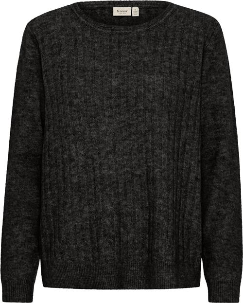 Se Fransa Frsanny PU 5 Kvinde Charcoal Melange Sweaters Regular Fit Str M - hos Magasin ved Magasin