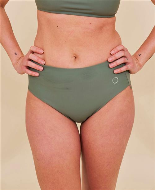 Cartel Copenhagen Ubud Højtaljet Bikini Underdel Army Bikiniunderdele Str XS - Nylon hos Magasin