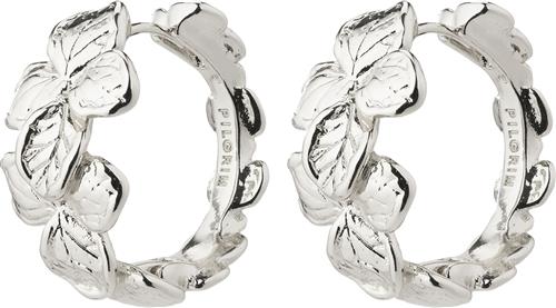 Se Pilgrim Echo Recycled Hoop Earrings Silverplated one size - Creoler hos Magasin ved Magasin