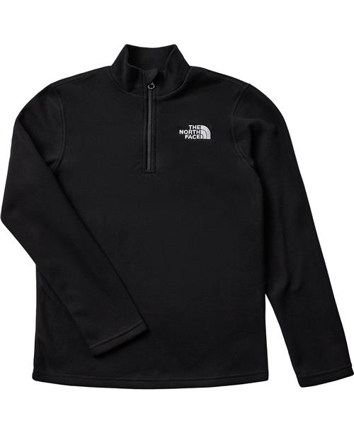 The North Face Teen Glacier 1/4 ZIP PO Glacier TNF Str S - Sort Bluser hos Magasin