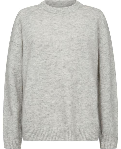 Magasin du Nord Collection Magasin Cindi 1 RWS Wool Kvinde Light Grey Melange Sweaters Str L Uld