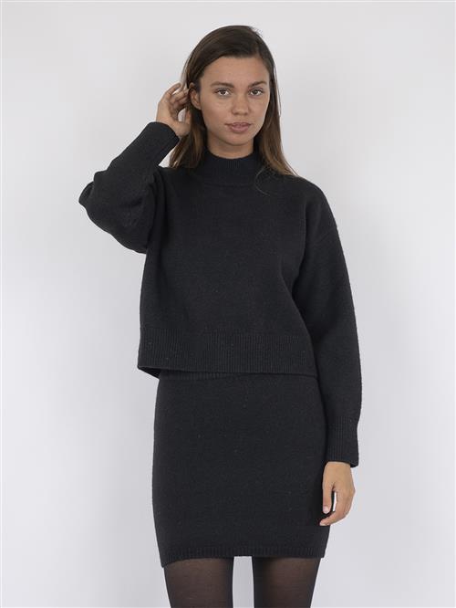 Neo Noir Paulina Knit Blouse Kvinde Black Sweaters Str 42 - hos Magasin