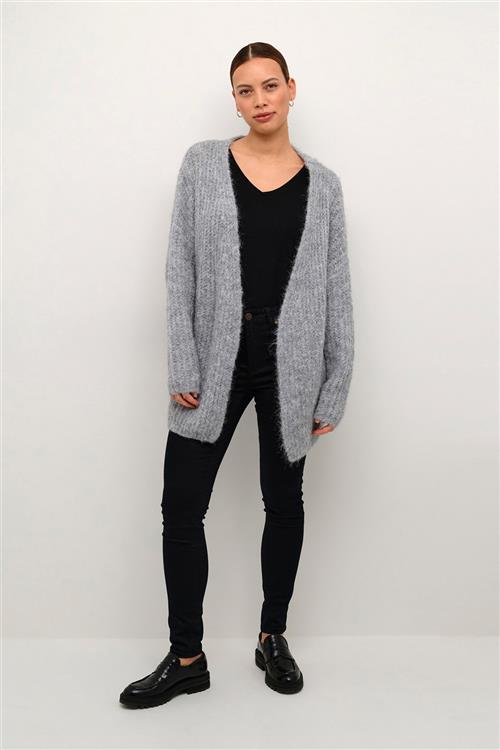 Culture Cubrava Cardigan Kvinde Light Grey Melange Cardigans Str M/L - hos Magasin