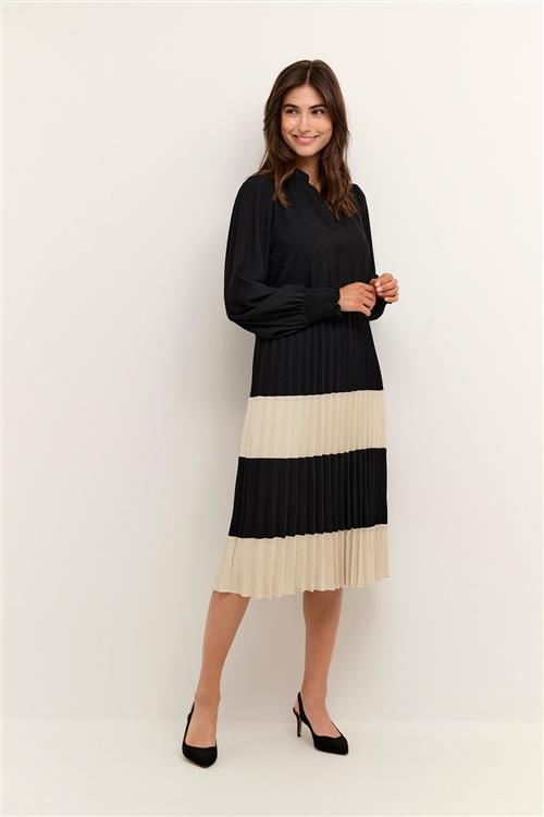 Culture Cubetty Dress Kvinde Black Midi Kjoler Str XS - hos Magasin