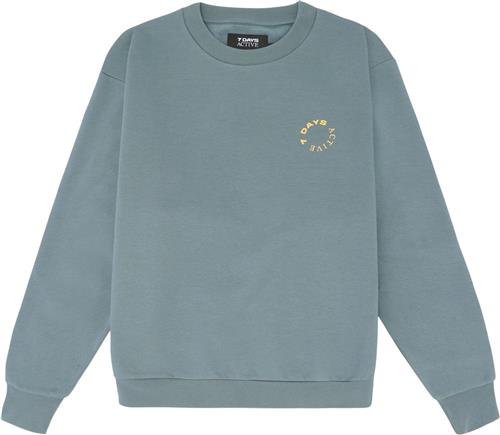 Se 7 Days Active Organic Crewneck Kvinde 827 Stormy Weather Sweatshirts Str S - hos Magasin ved Magasin