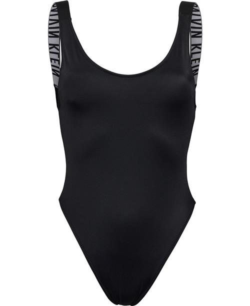 Calvin Klein One Piece Scoop Back Swimsuit Badedragter Str S - Nylon hos Magasin