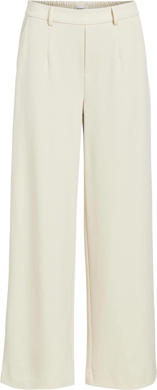 Object Objlisa Wide Pant Noos Kvinde Sandshell Bukser Med Brede Ben Str 42 - hos Magasin