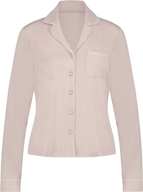 Hunkemöller Jacket LS Jersey Essential Nattrøjer & -Toppe Str XS - hos Magasin