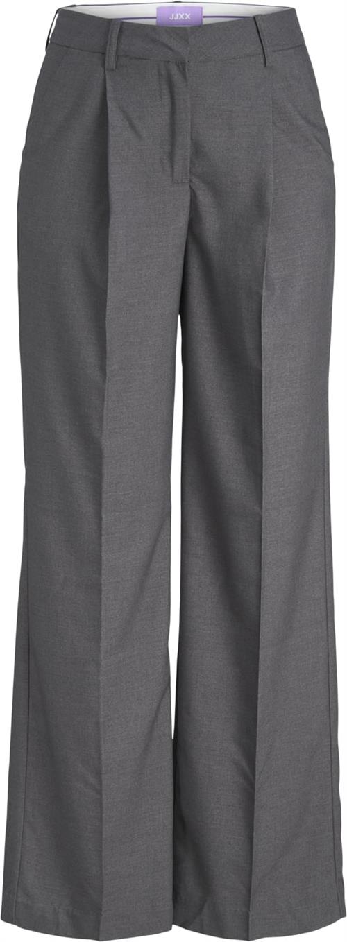 JJXX Jxellis Wide HW Pant TLR Noos Kvinde Dark Grey Melange Bukser Med Brede Ben Str L - hos Magasin