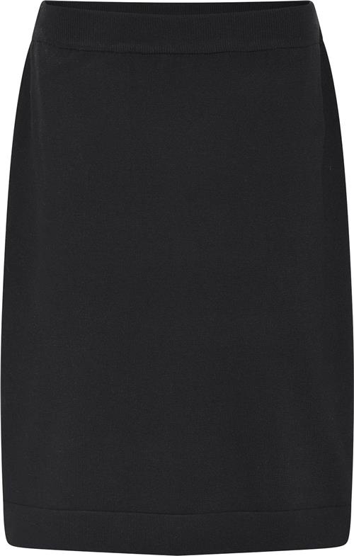 Micha Skirt_ BB Viscose Knit Kvinde Black Midi Nederdele Str L - hos Magasin