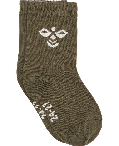 Hummel Sutton Socks Str 28-31 - Grøn Strømper Bomuld hos Magasin