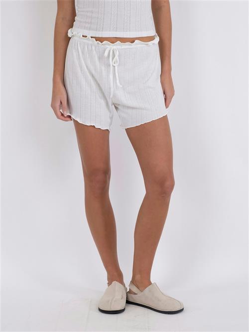 Se Neo Noir Merritt Pointelle Shorts Kvinde White Casual Shorts Str 44 - hos Magasin ved Magasin