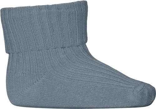 Se mpKids Cotton rib Baby Socks Str 15/16 - Provincial Blue Strømper hos Magasin ved Magasin