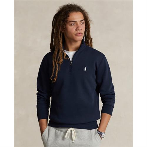 Se Polo Ralph Lauren 30/1 Double KNT Cvclsl-sws Mand Aviator Navy Sweatshirts Str L - hos Magasin ved Magasin