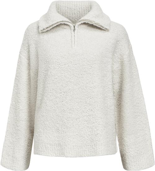 Object Objtolatya Knit LO L/S Pullover 135 Kvinde White Sand Toppe Str XL - hos Magasin