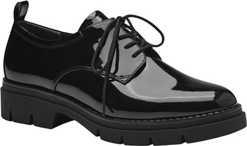 Se Tamaris 123302-41 Kvinde Black Patent Snøresko Str 40 - hos Magasin ved Magasin