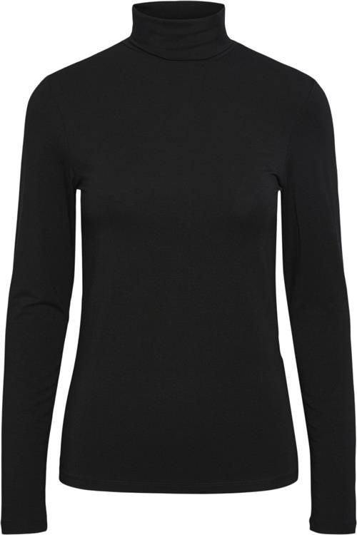 Pieces Pcsirene LS Rollneck TOP Noos Kvinde Sort Toppe Str XS - hos Magasin