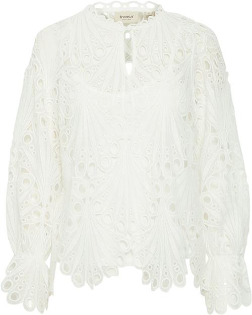 Se Fransa Frbelle BL 1 Kvinde Blanc De Blanc Langærmede Bluser Regular Fit Str L - hos Magasin ved Magasin