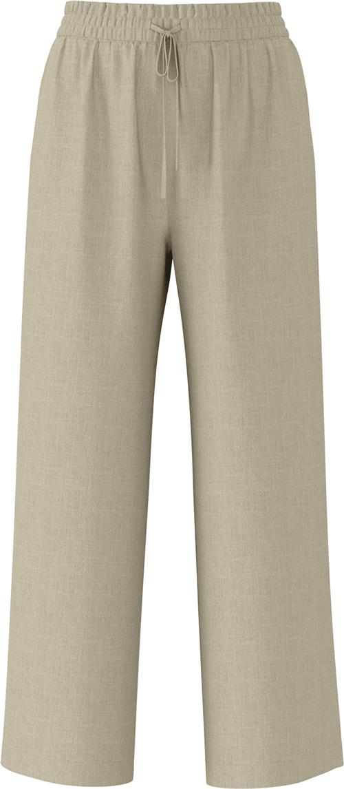 Selected Femme Slfvivagulia HW Long Linen Pant NO Kvinde Greige Hørbukser Regular Fit Str 34 - hos Magasin